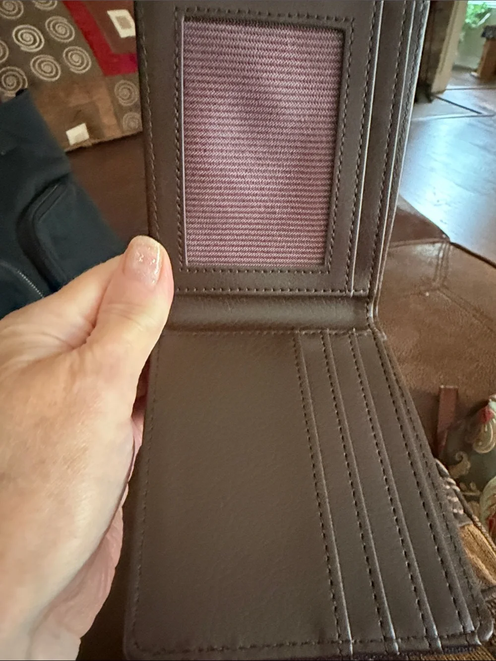 Herschel Supply Company Navy and Brown RFID Card Holder/trifold Wallet